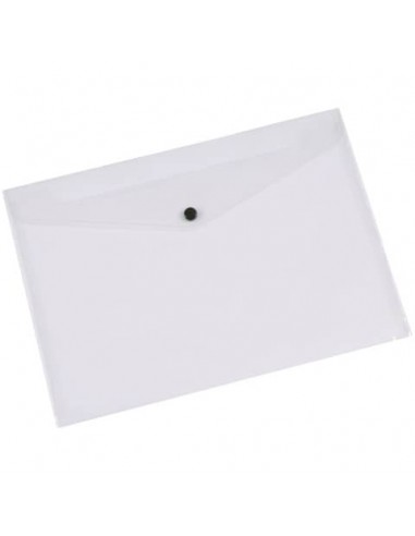 Portadocumenti con bottone Q-Connect A4+ ppl trasparente KF01244