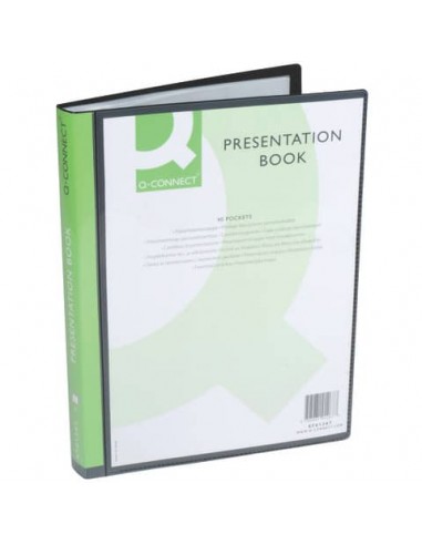 Portalistino personalizzabile Q-Connect A4 apertura superiore 40 buste KF01267