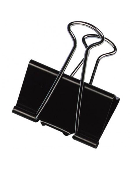 Molle Double Click Q-Connect Foldback nero 24 mm conf. da 10 - KF01283