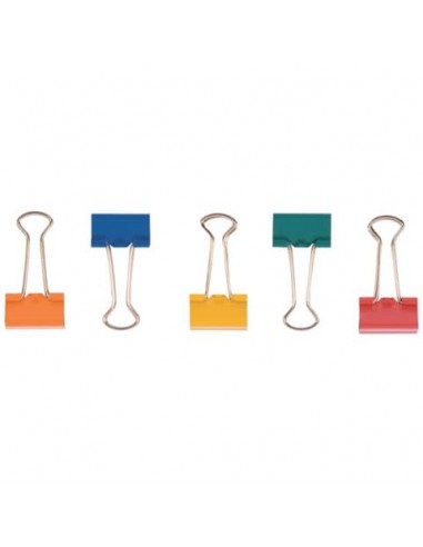 Molle Double Click Q-Connect Foldback 24 assortiti 24 mm conf. da 10 - KF03652