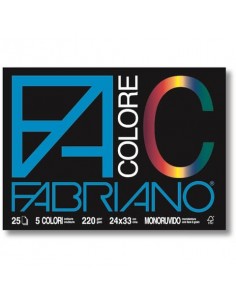 Album da disegno Fabriano FACOLORE 33x48 cm 220 g/m² 25 ff - 5 colori 65251533
