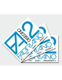 Album da disegno Fabriano F2 a 4 angoli 110 g/m² 24x33 cm 20 ff. lisci 06200516