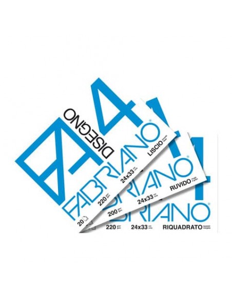 Album da disegno Fabriano F4 220 g/m² 24x33 cm 20 ff. lisci riquadrati 05201597