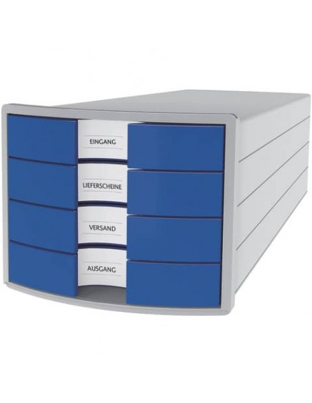 Cassettiera IMPULS HAN in polistirolo con 4 cassetti chiusi blu 1012-14