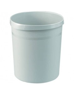 Cestino gettacarte GRIP 18L HAN in polipropilene con 2 impugnature grigio chiaro - 18190-11