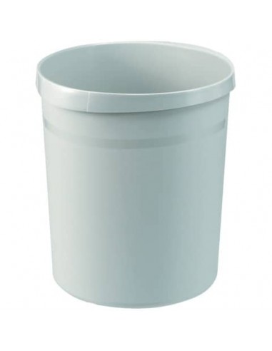 Cestino gettacarte GRIP 18L HAN in polipropilene con 2 impugnature grigio chiaro - 18190-11