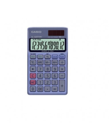 Calcolatrice tascabile CASIO 12 cifre - solare e batteria Blu Scuro - SL-320TER+-WA-EP