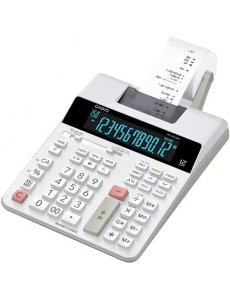 Calcolatrice scrivente Casio semi-professionale con alimentazione AC bianco - FR-2650RC-W-EC