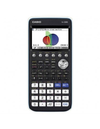 Calcolatrice grafica Casio nera senza CAS con oltre 65.000 colori Ammessa alla Maturità  - FX-CG50-W-EH