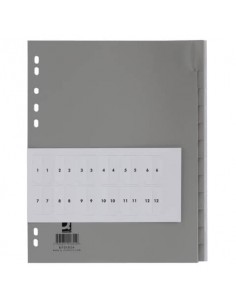 Divisore personalizzabile Q-Connect grigio 24