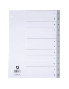 Divisore numerico Q-Connect grigio 22