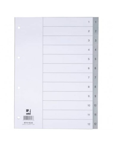 Divisore numerico Q-Connect grigio 22