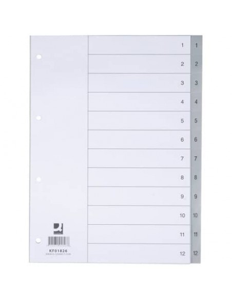 Divisore numerico Q-Connect grigio 22