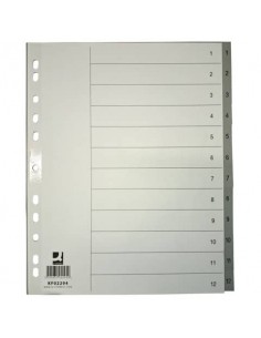 Divisore numerico Q-Connect grigio XL 24