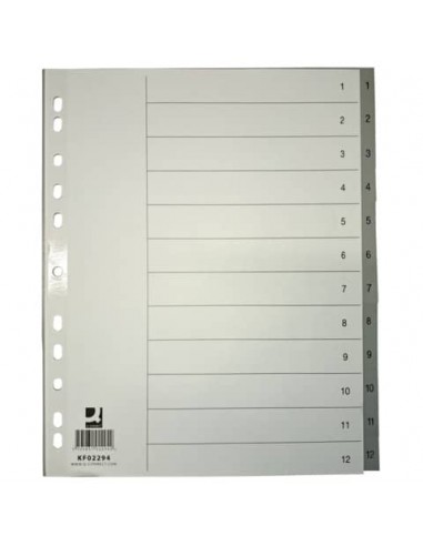 Divisore numerico Q-Connect grigio XL 24