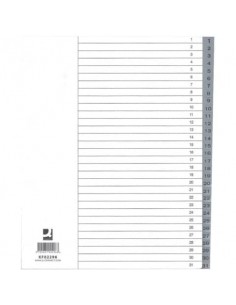 Divisore numerico Q-Connect grigio XL 24