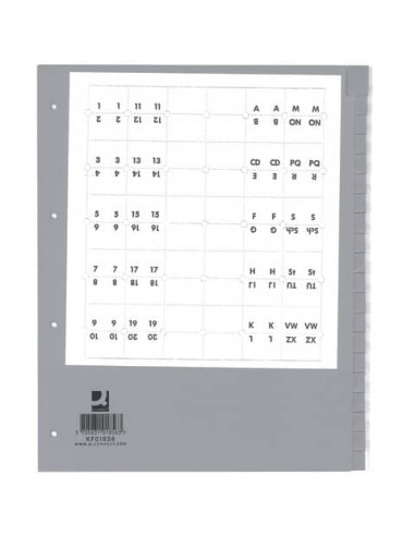 Divisore neutro Q-Connect grigio XL 24x29