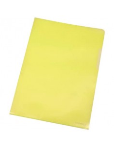 Cartellina a L Q-Connect ppl A4 giallo conf. da 100 - KF00308