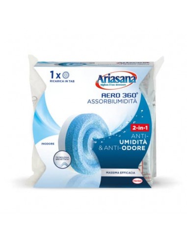Profumatori e mangiaumidità Ariasana Aero 360° ricarica tab inodore 450 g. bianco - 1680991