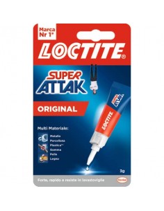 Colla Loctite Super Attak Original Plus 3 g. trasparente 2632156