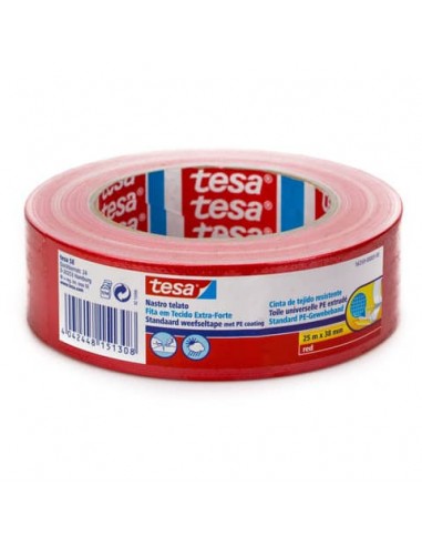 Nastro adesivo tesa TELATO 38 mm x 25 m rosso 56359-00003-00