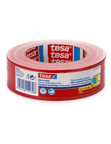 Nastro adesivo tesa TELATO 38 mm x 25 m rosso 56359-00003-00