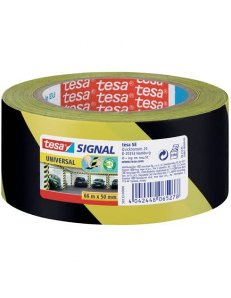 Nastro segnaletico tesa Signal Universale OPP adesivo acrilico 50mm x 66m giallo-nero - 58133-00000-00