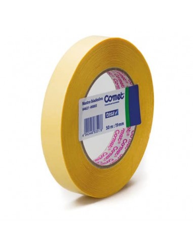 Nastro biadesivo Comet OPP trasparente 19 mm x 50 m - polipropilene senza solvente - 64621-00003-01