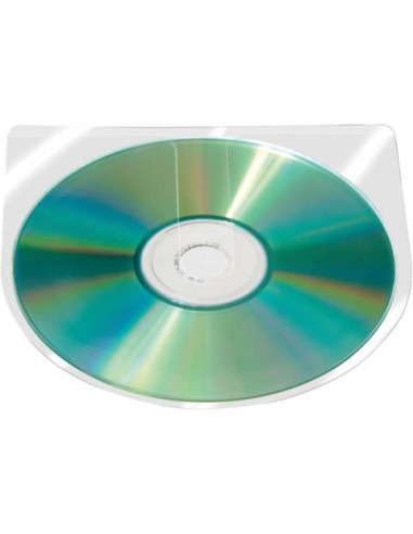 Custodia autoadesiva per CD/DVD Q-Connect 12