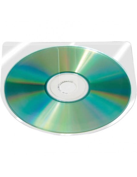 Custodia autoadesiva per CD/DVD Q-Connect 12