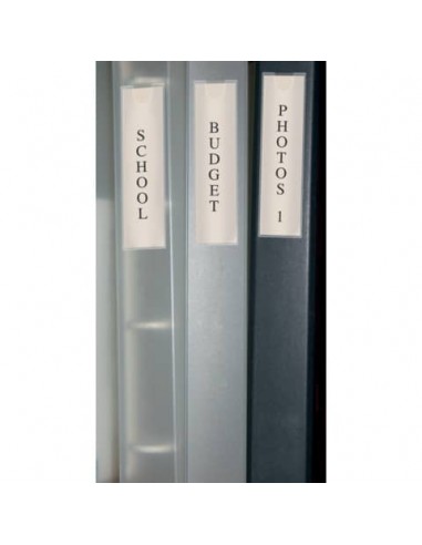Tasche adesive permanenti Q-Connect 62x150 mm trasparenti conf. da 6 - KF13783