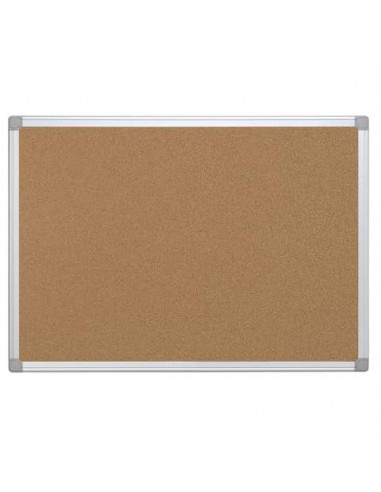 EC - Pannello in sughero Q-Connect 60x45 cm con cornice in alluminio KF03560