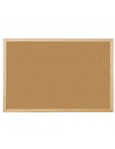 Pannello in sughero Q-Connect 90x60 cm con cornice in legno KF03567