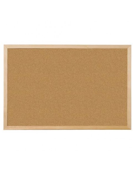 Pannello in sughero Q-Connect 90x60 cm con cornice in legno KF03567