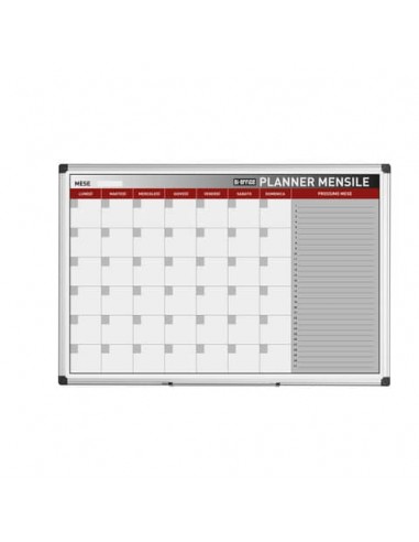 Planning Bi-office mensile  magnetico 90x60 cm bianco GA03267170