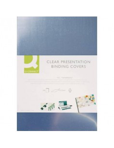 Copertina per rilegatura Q-Connect trasparente 200 µm A3 conf. 100 pezzi - KF32159