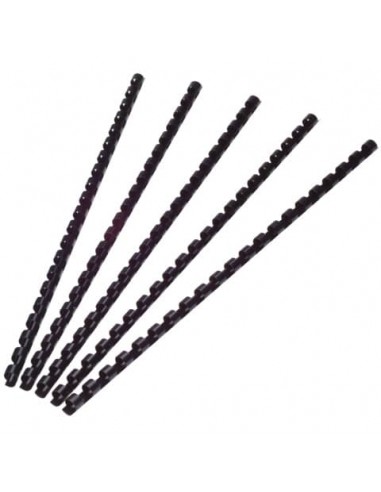 Dorsi a spirale Q-Connect A4 nero 6 mm - fino a 25 fogli Conf. 100 pezzi - KF24016