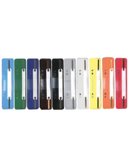 Pressini fermafogli Q-Connect 34x150 mm assortiti conf. da 250 - 2102502011