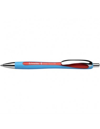 Penna a sfera a scatto Schneider Slider Rave ricaricabile tratto XB rosso P132502