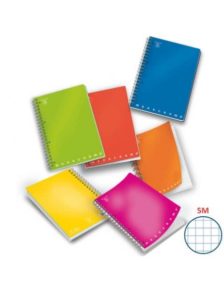 Quaderno 70 fogli Pigna Monocromo a 4 fori A5 5mm 02155595M