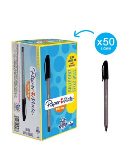 Penna a sfera stick Paper Mate Inkjoy 100 CAP ULV M 1 mm nero S0957120
