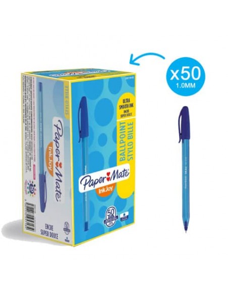 Penna a sfera stick Paper Mate Inkjoy 100 CAP ULV M 1 mm blu S0957130
