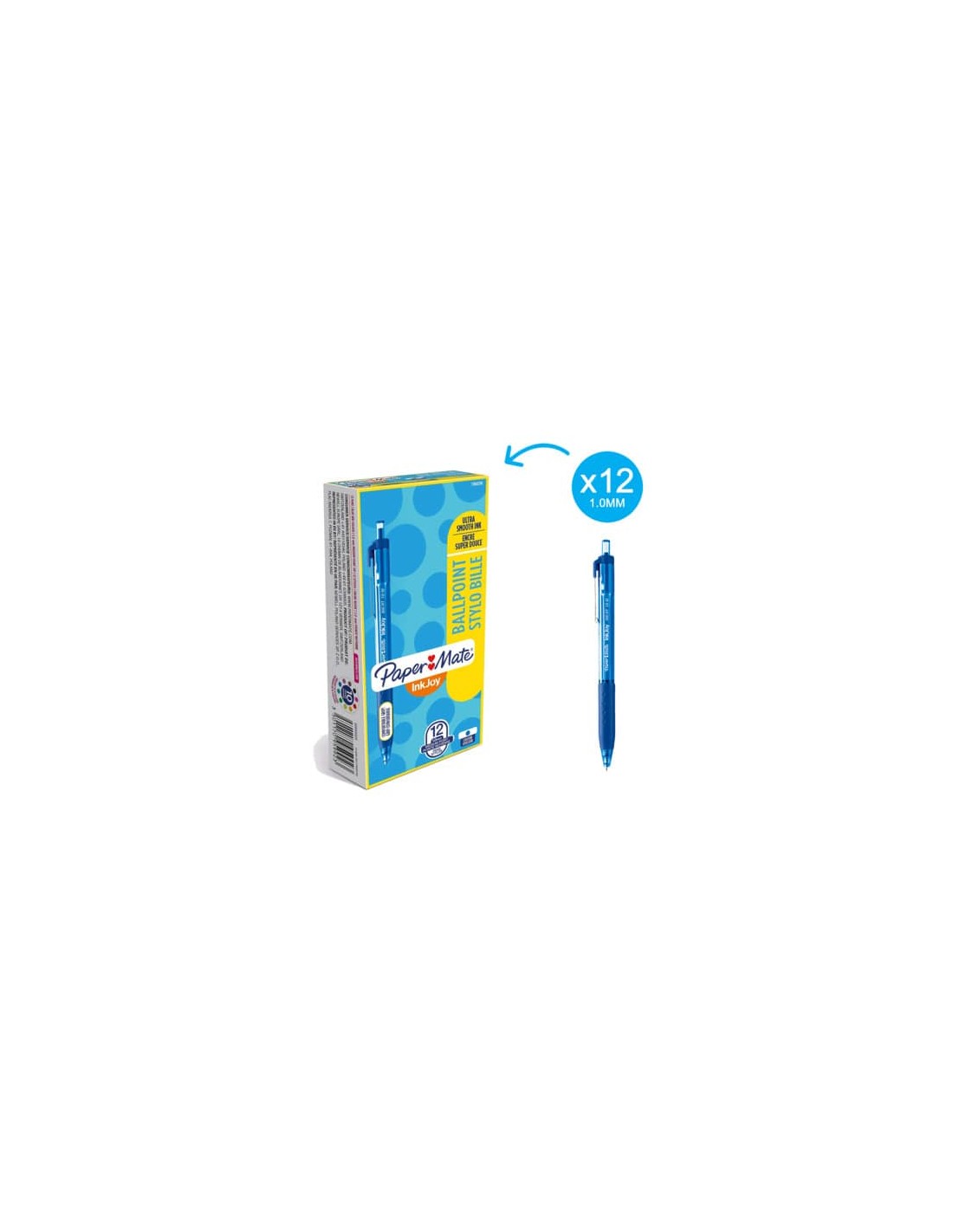 Penna A Sfera A Scatto Paper Mate InkJoy 300 RT ULV M 1 Mm Blu S0959920 Penna A Sfera A Scatto Paper Mate InkJoy 300 RT ULV M 1 Mm Blu S0959920