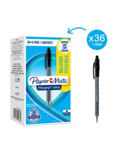 Penna a sfera a scatto Paper Mate Flexgrip Ultra M 1