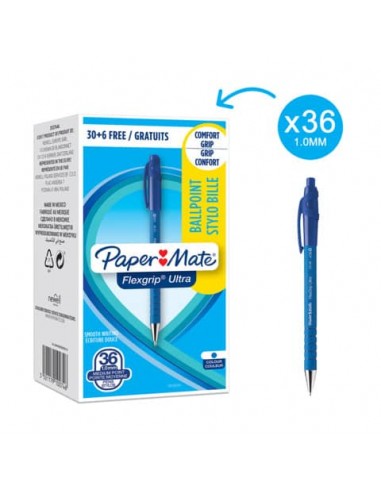 Penna a sfera a scatto Paper Mate Flexgrip Ultra M 1