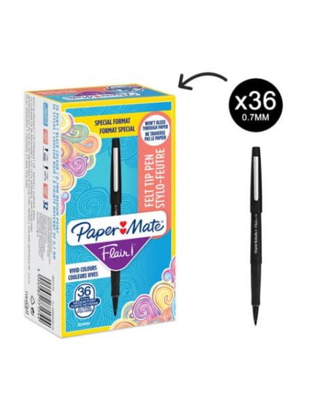 Penne punta fibra Paper Mate Flair/Nylon M 1