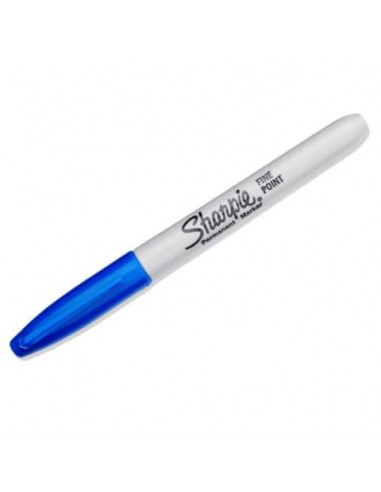 Marcatore permanente Sharpie Fine punta conica 1 mm blu S0810950
