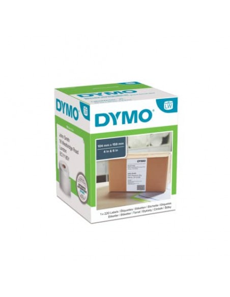 Rotolo da 220 etichette Dymo LabelWriter Ship XL 104x159mm bianco S0904980