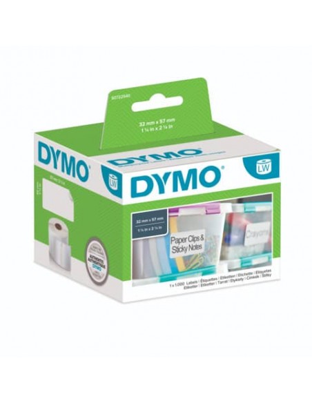 Rotolo da 1000 etichette Dymo LabelWriter multiuso 57x32 mm bianco S0722540