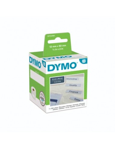 Rotolo da 220 etichette Dymo LabelWriter Cartelle sospese 50x12 mm bianco S0722460